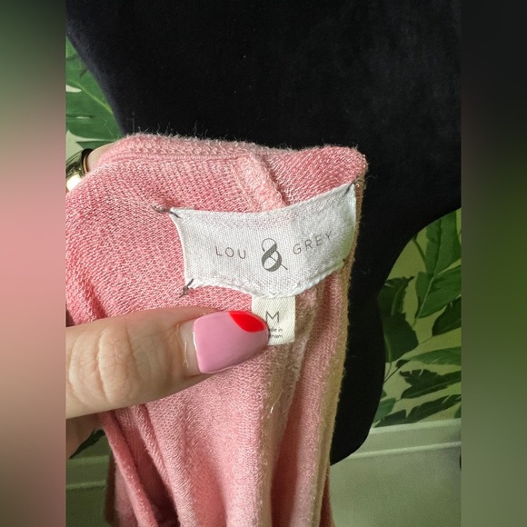 Lou & Grey Women’s Coral Long Sleeve Split Side Cozy Top Medium - Picture 8 of 8